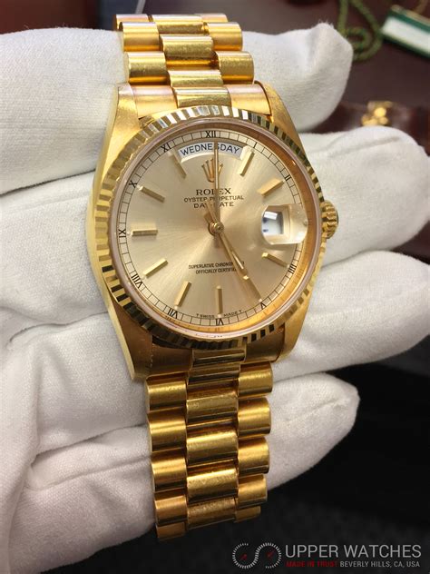 18k gold rolex presidential